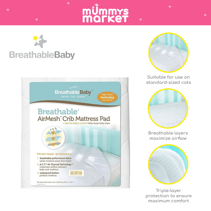 Breathable Baby 3 in 1 Mattress Pad (140 x 70cm)